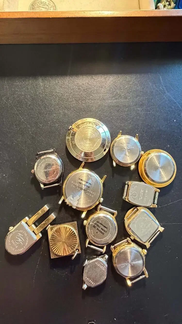 Vintage Watch Heads Lot (12 )  (As-Is / Repair / Craft)